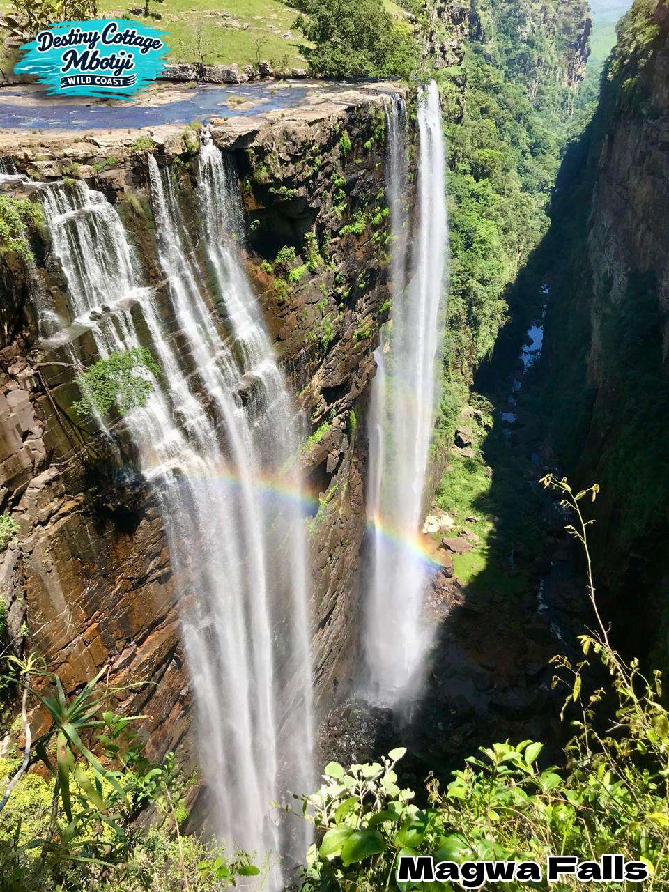 Magwa Falls near Destiny Cottage in Mbotyi